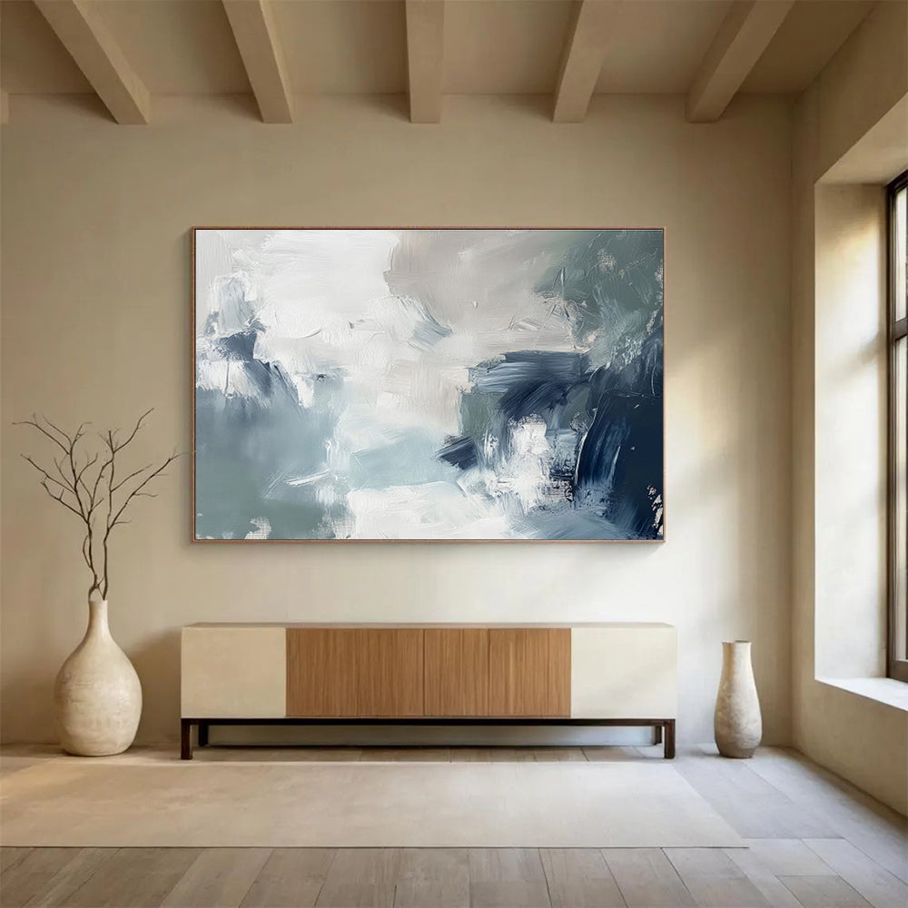 “Fluid Expressions” Grand Abstract Art for Bar & Living Room DKH236