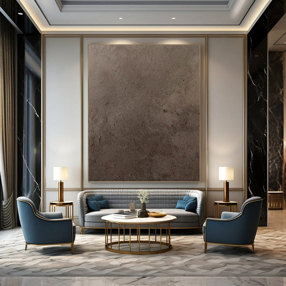 Stunning Hand - Rendered Textured Canvas Painting for Bedroom & Dining Room DKH1116