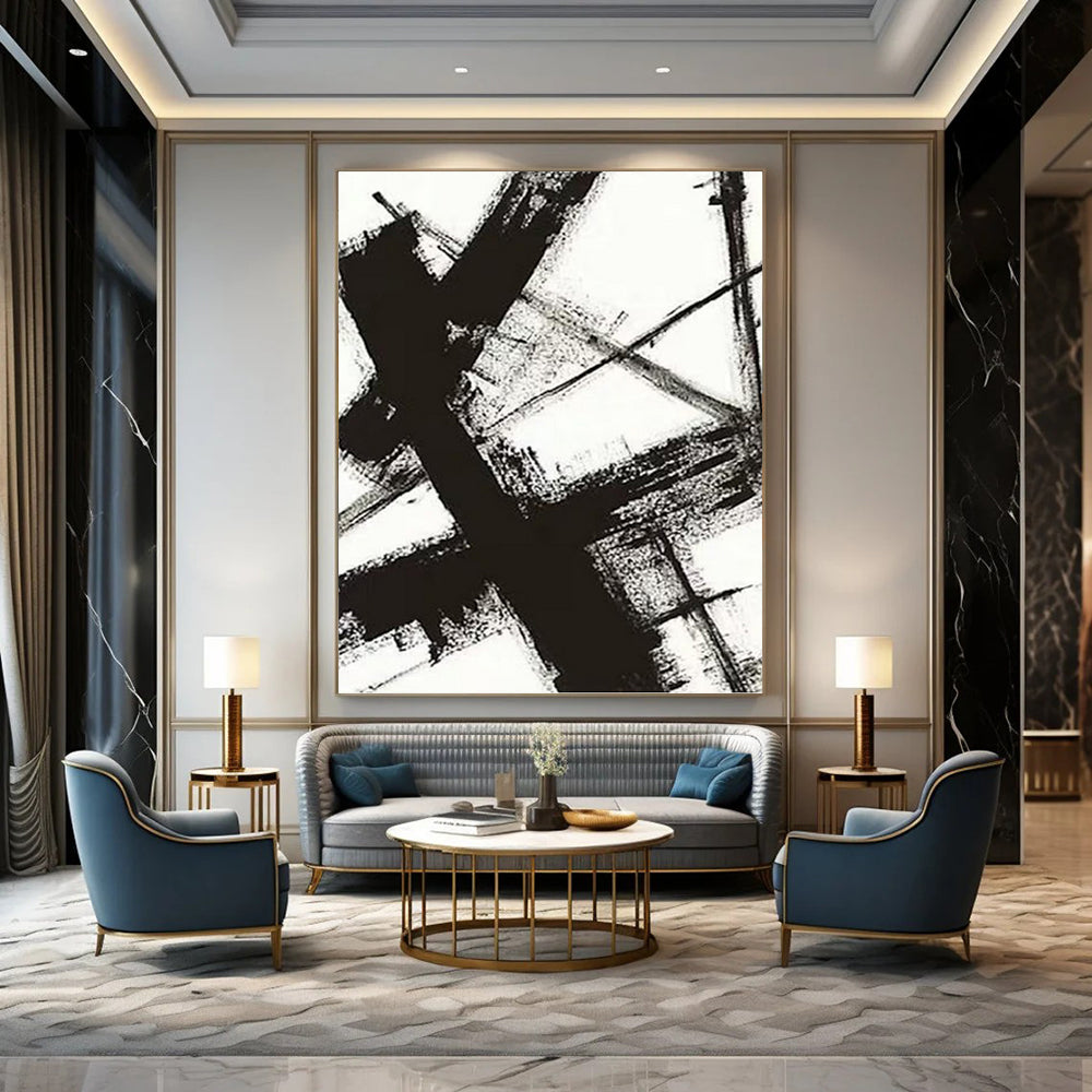 Grand Hand - Crafted Custom Textured Abstract Canvas for Bedroom & Entryway DKH1028