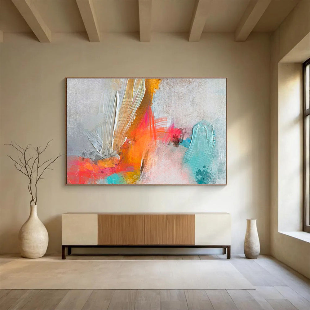“Harmony’s Echo” Large - Sized Abstract Canvas for Bedroom & Dining Room DKH207