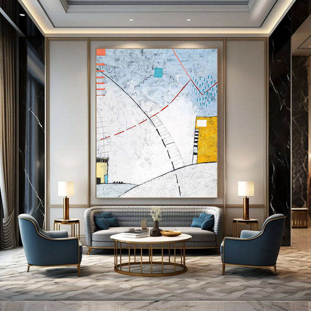 Masterful Custom - Rendered Textured Canvas Art for Office & Hallway DKH1092