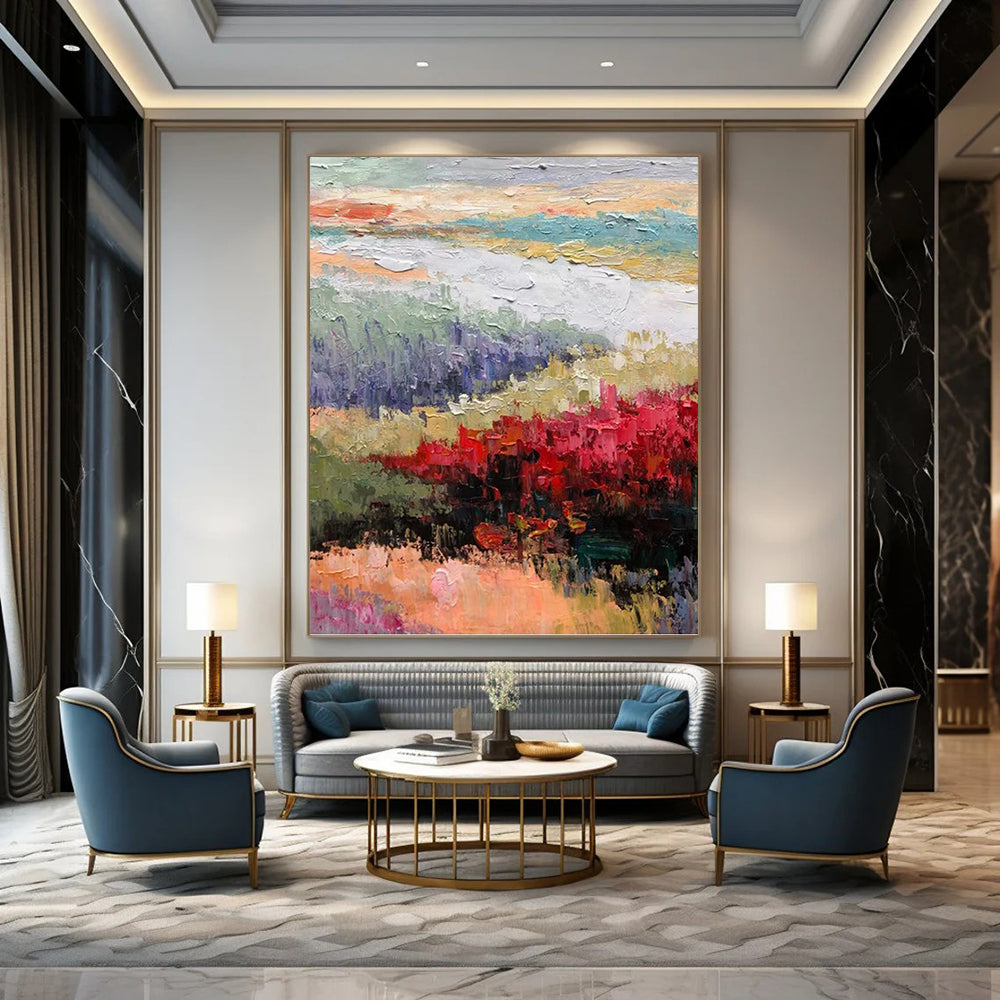 Inspiring Hand - Painted Textured Abstract for Office & Living Room DKH1273