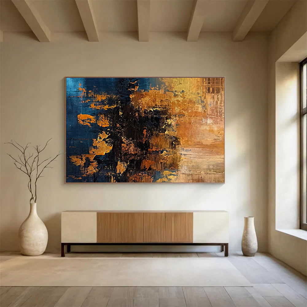 “Artistic Resonances” Large - Format Abstract Canvas for Dining Room & Living Room DKH267