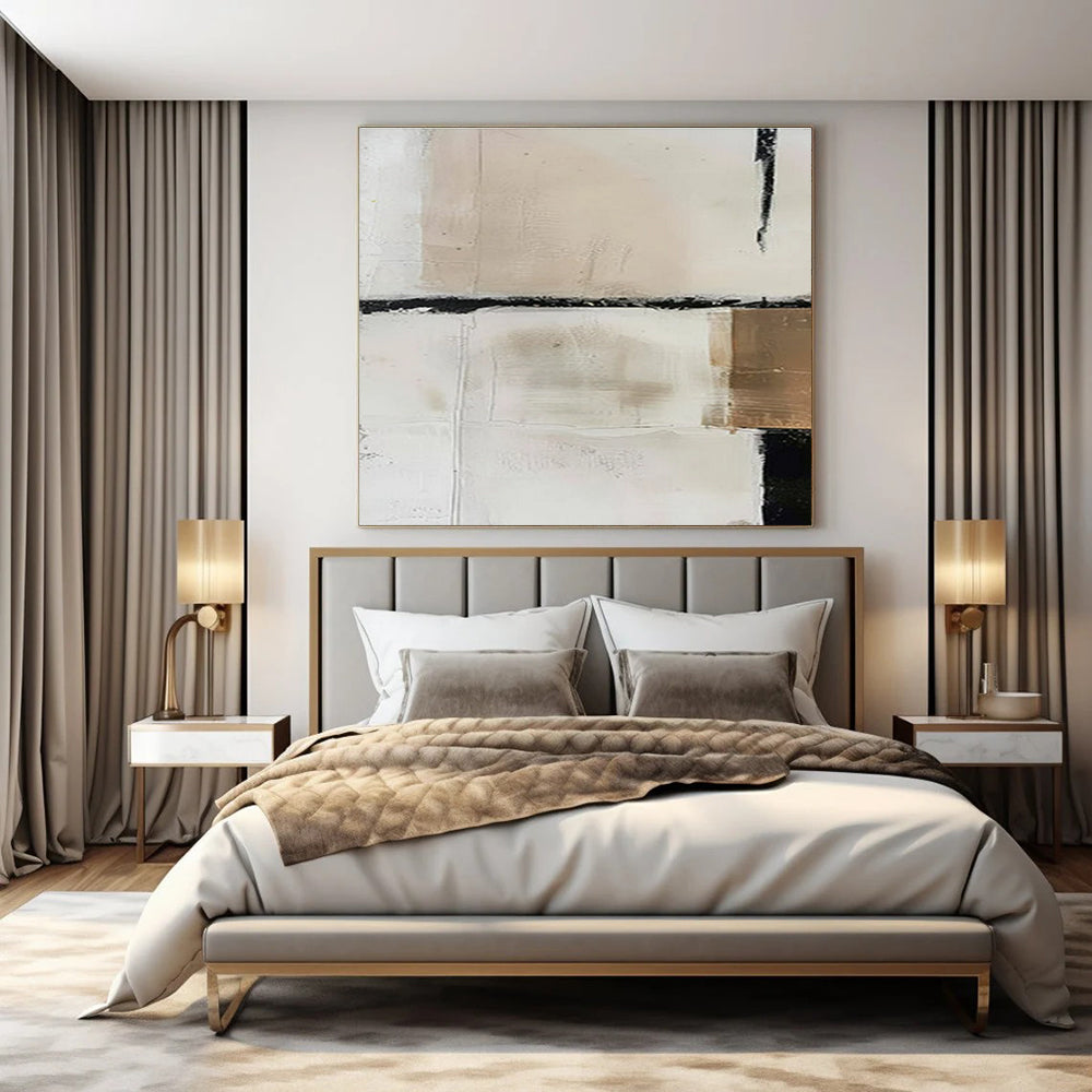 Hand-Painted Bespoke Abstract Canvas for Dining Room & Hotel LargeART1475