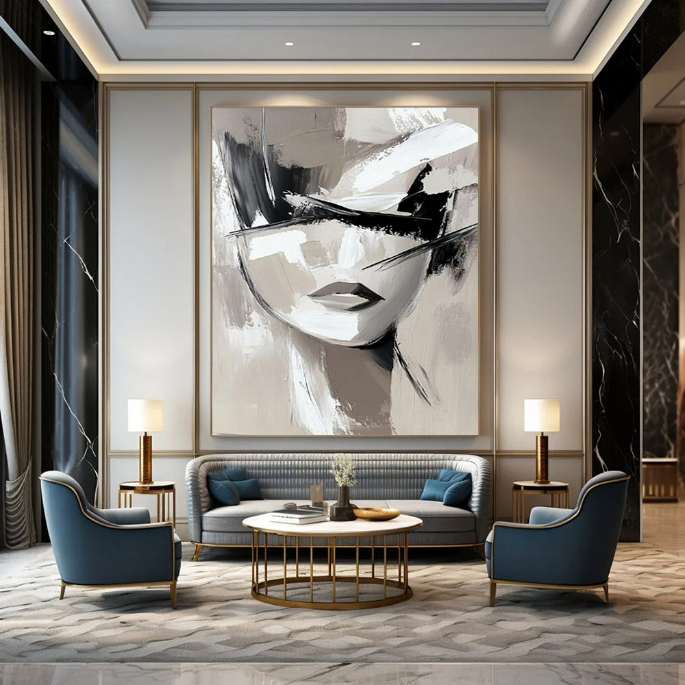 Tremendous Hand-Painted Abstract Art for Bedroom & Meditation Room LargeART2193