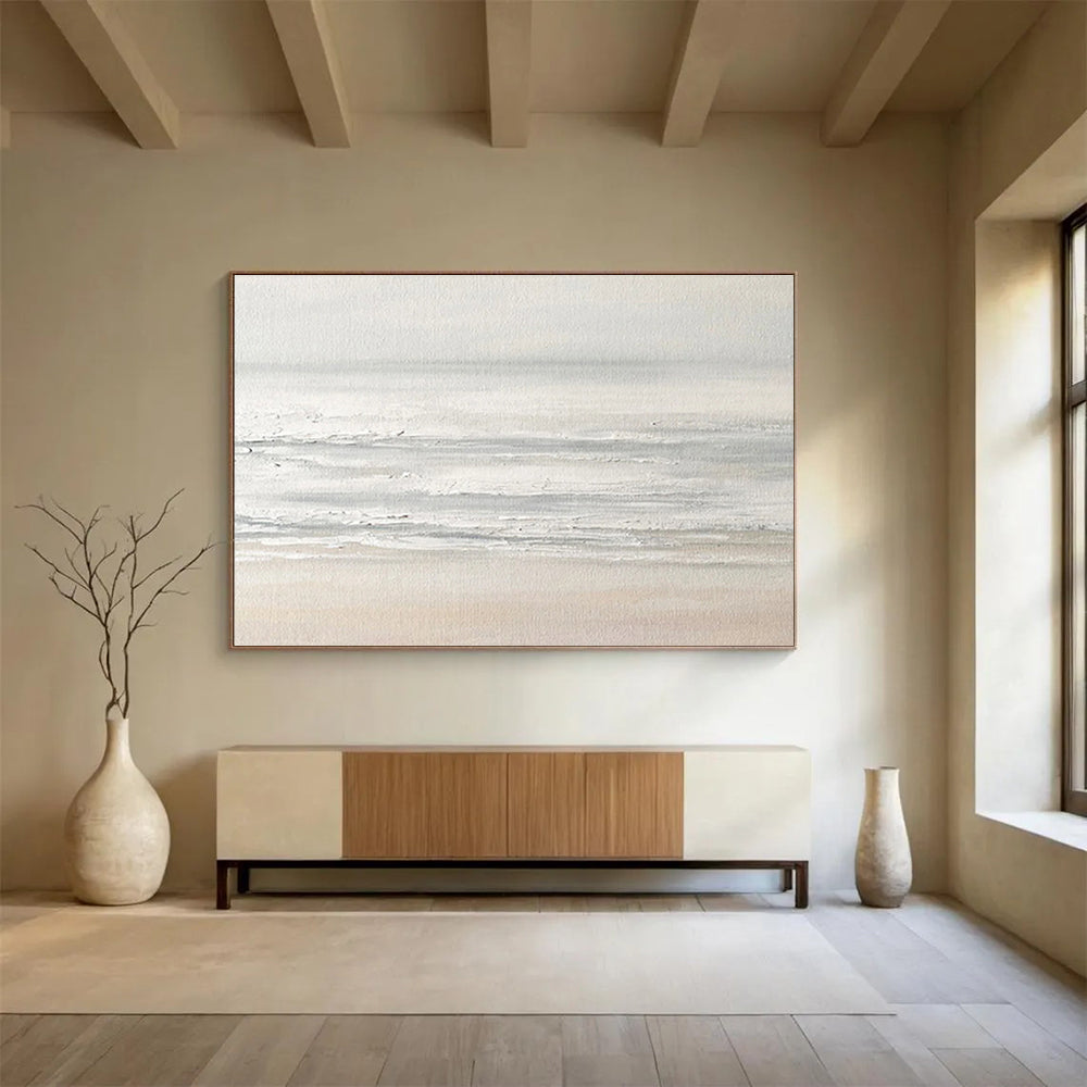 “Harmonic Horizons” Large - Format Abstract Painting for Entryway & Living Room DKH258