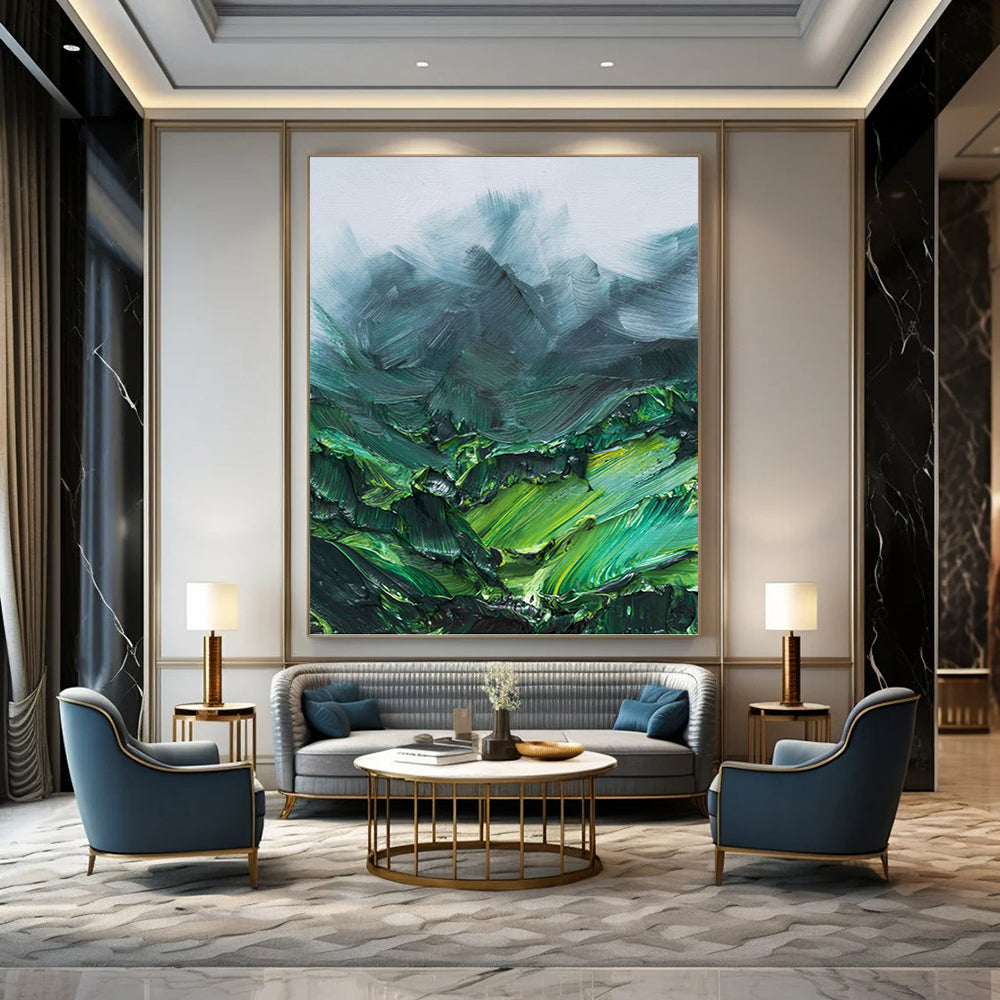 Glamorous Textured Abstract Canvas for Bar & Hotel Lobby DKH0944