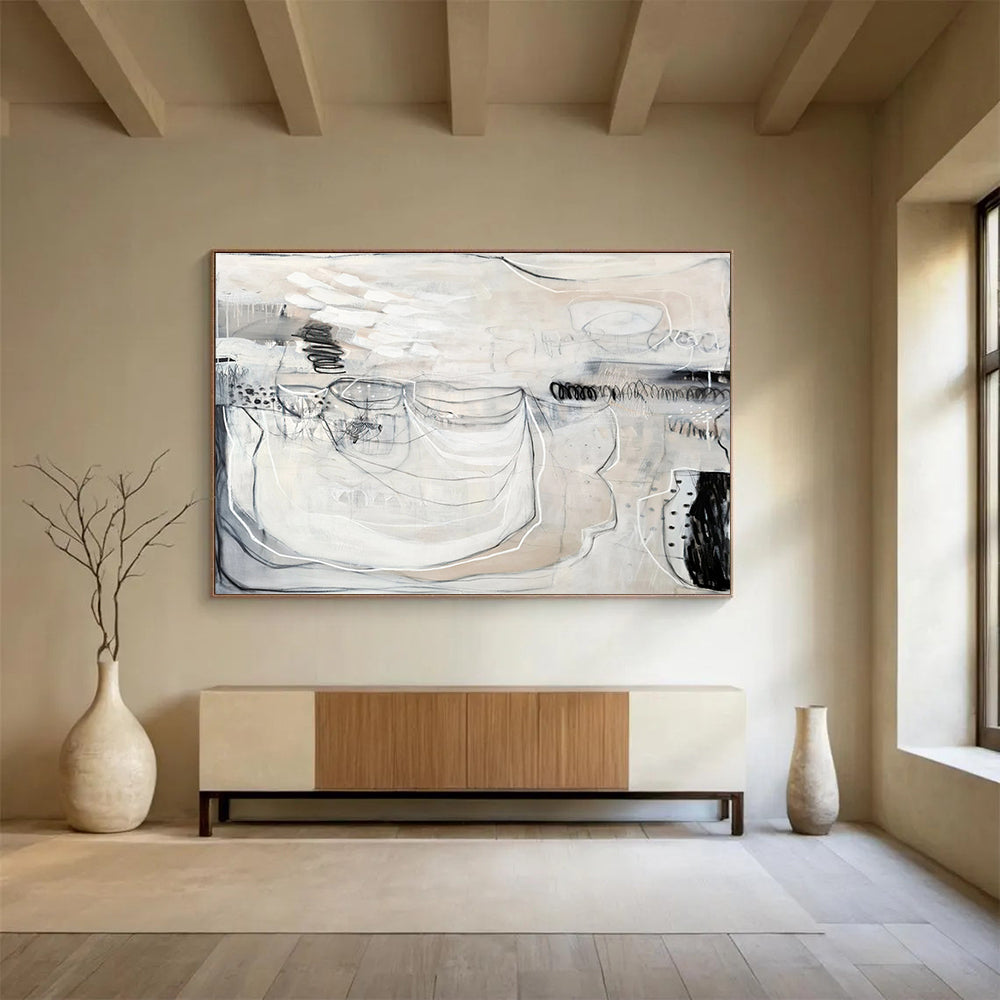 Personalized Abstract Canvas for Bedroom & Entryway DKH074