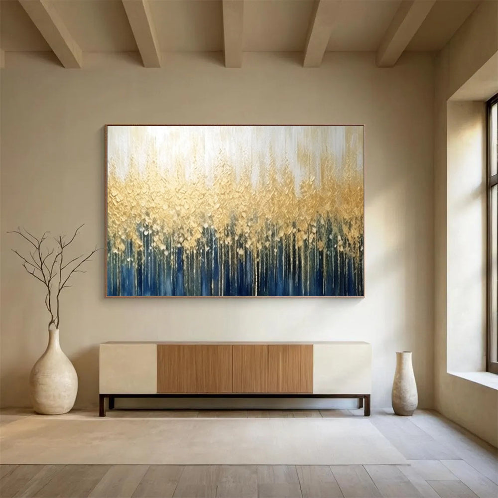 Golden Forest Canopy - Luxe Living Room Statement DLZ052
