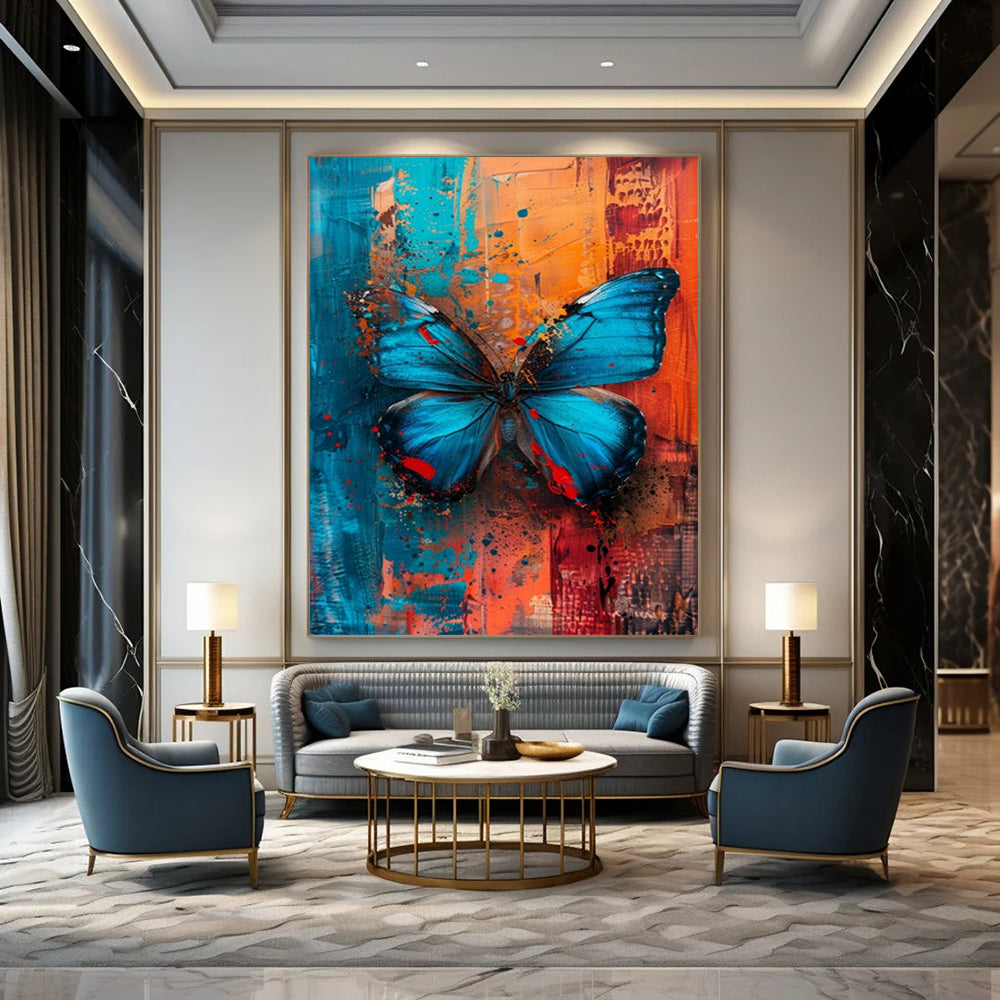 Immense Hand-Painted Abstract Wall Art for Living Room & Studio LargeART2194