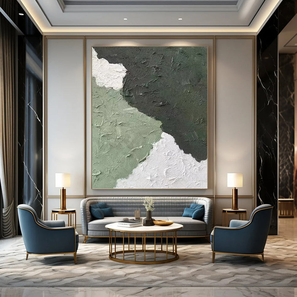 Vivacious Hand - Painted Textured Abstract Painting for Bedroom & Office DKH1326