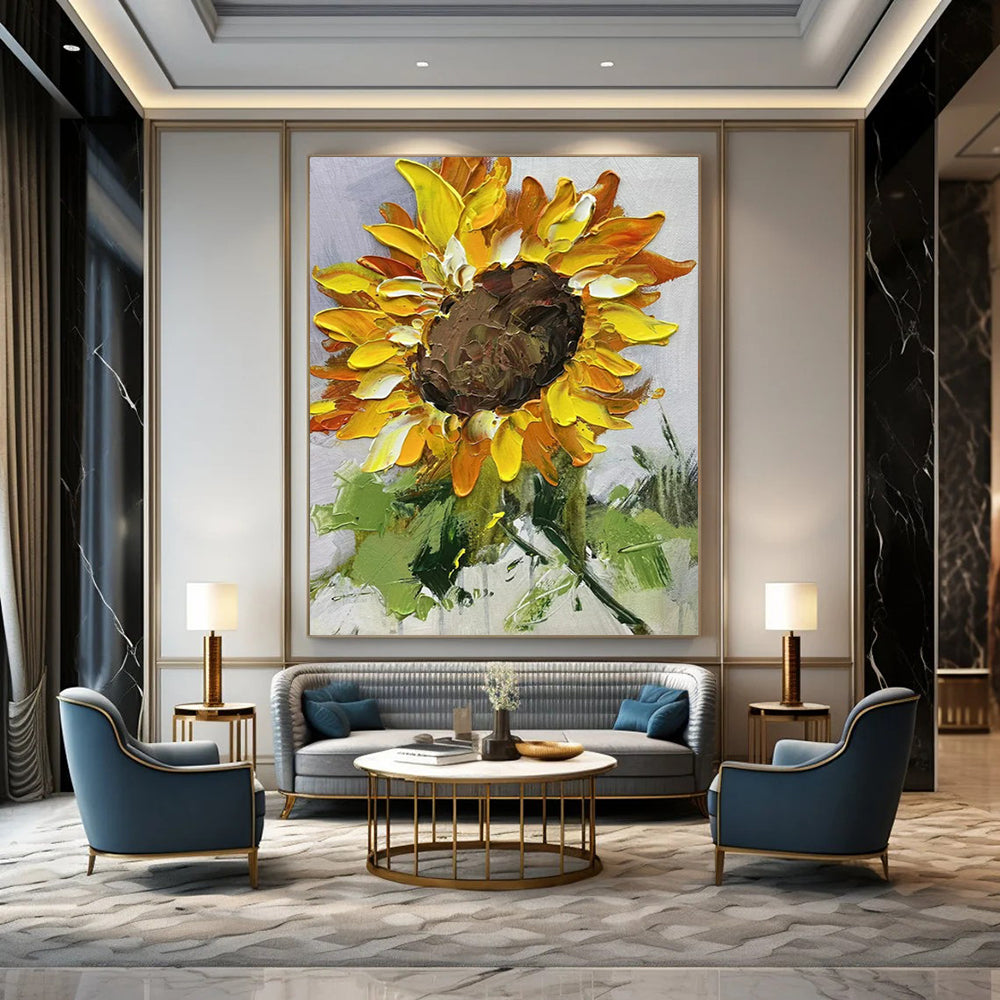 Large-Scale Hand-Painted Abstract Masterpiece for Office & Entryway LargeART2199