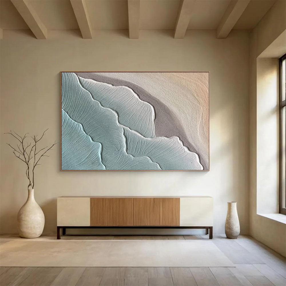 Giant-Format Hand-Painted Abstract Wall Art for Entryway & Living Room LargeART1525
