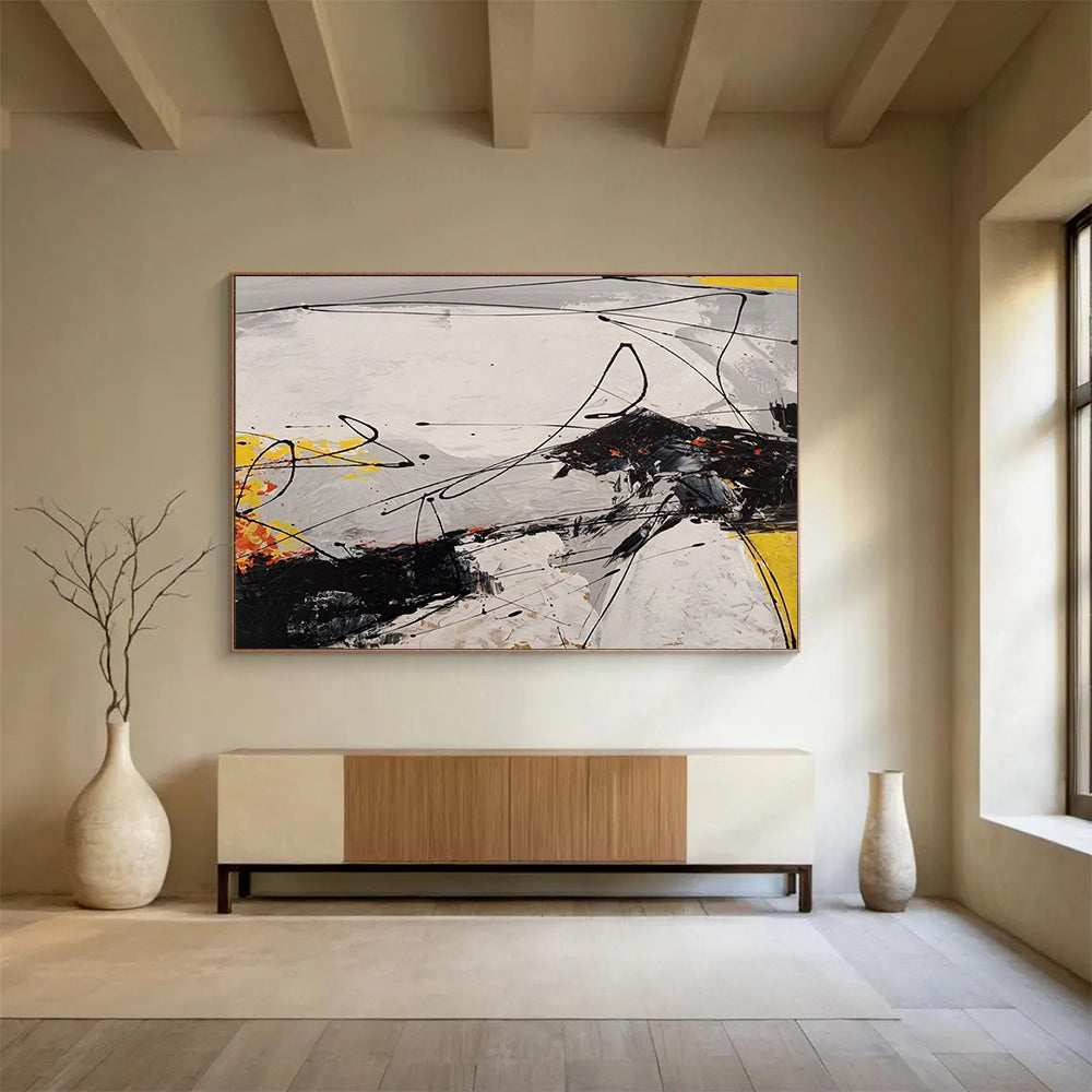 Bold Abstract Sea & Sky - Modern Living Room Edge DLZ030