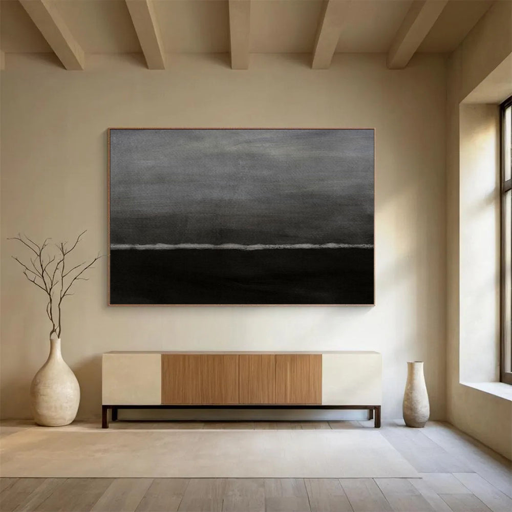 Colossal Hand-Painted Abstract Murals for Entryway & Hallway LargeART1517
