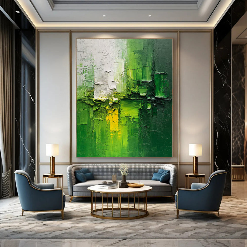 Grand Hand - Painted Custom Abstract Artwork for Dining Room and Entryway DTP003