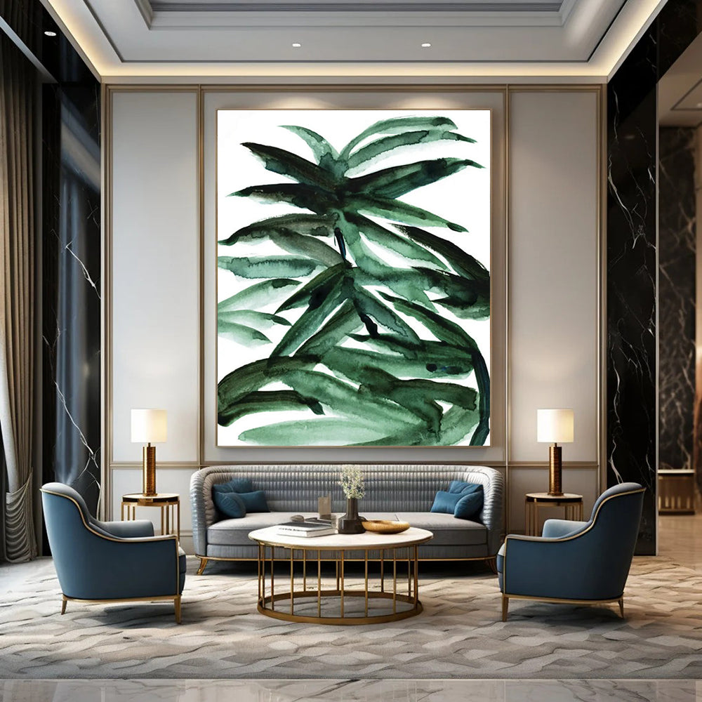 Custom Handmade Abstract Paintings: Big Sizes, Textured Details for Dining Room & Entryway DTP243