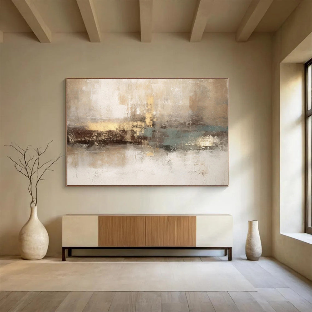 Warm Tones Abstract - Cozy Living Room Charm DLZ070