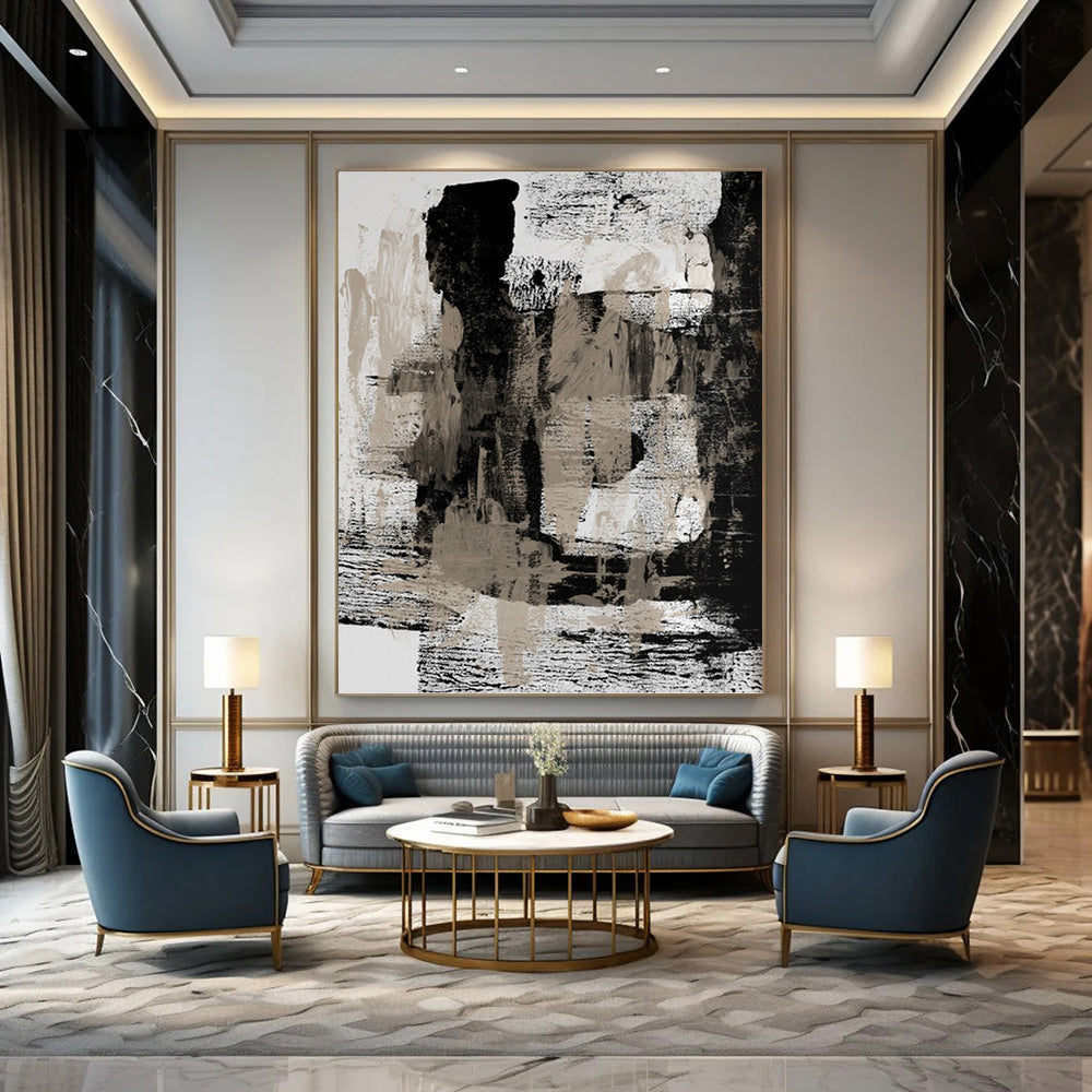 Dynamic Textured Abstract Mural for Bar & Living Room DKH0967