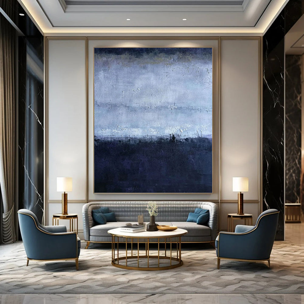 Imperial Vertical Hand - Painted Custom Abstract Narrative (with Exquisite Textures) for Bedroom and Living Room DKH1563