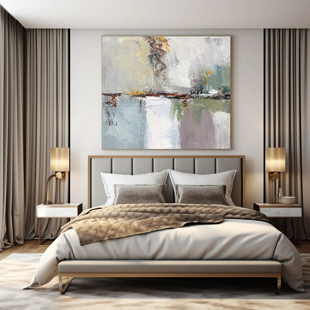 Custom Hand-Painted Abstract Painting for Bedroom & Hotel Music Lounges LargeART1460