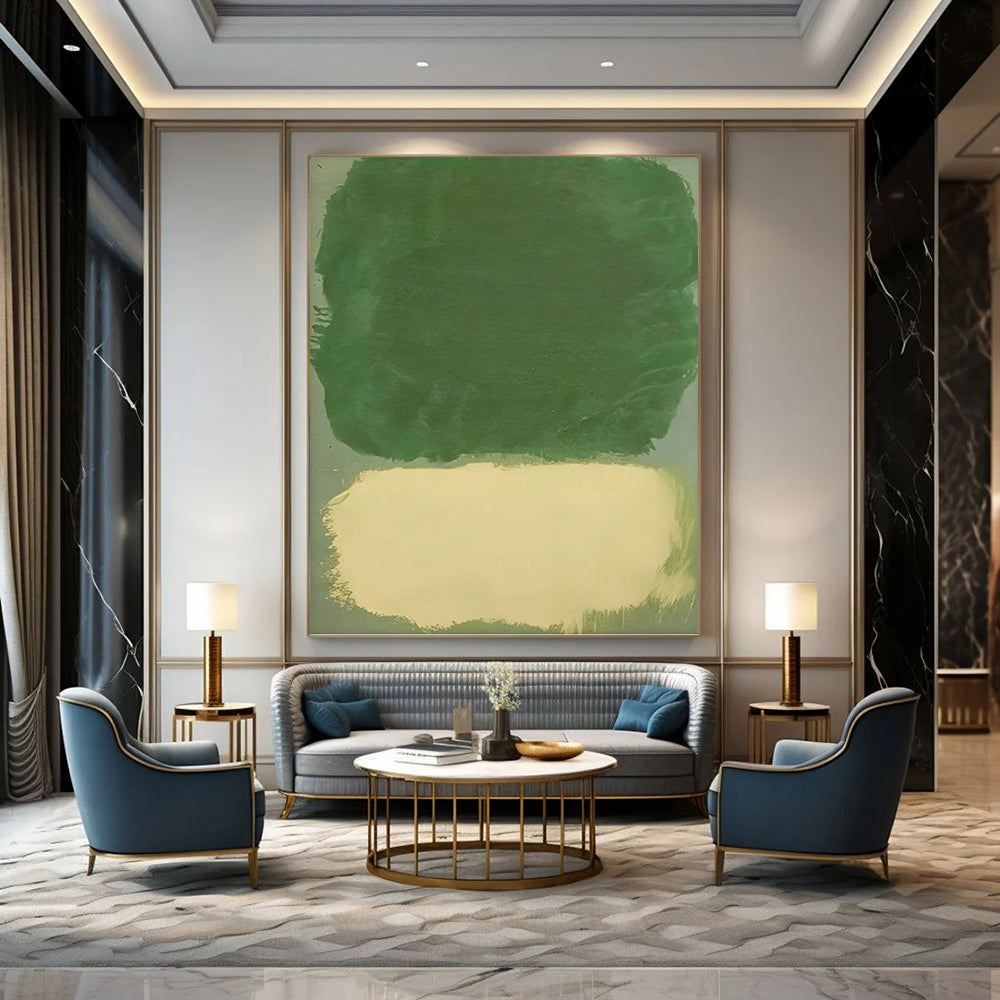 Large Vertical Custom Abstract Hand - Painted Gem for Bar and Hallway DKH1643