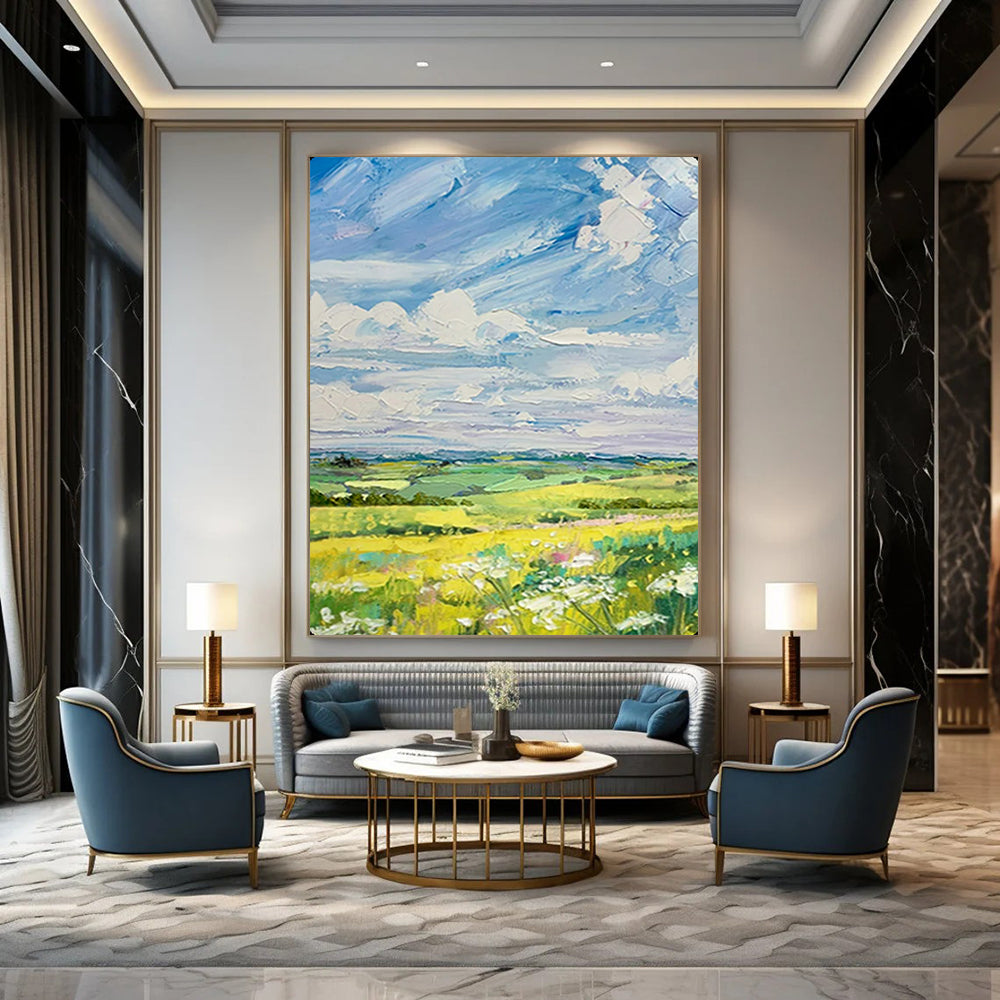 Handmade Textured Abstract Artwork for Living Room & Study LargeART2150