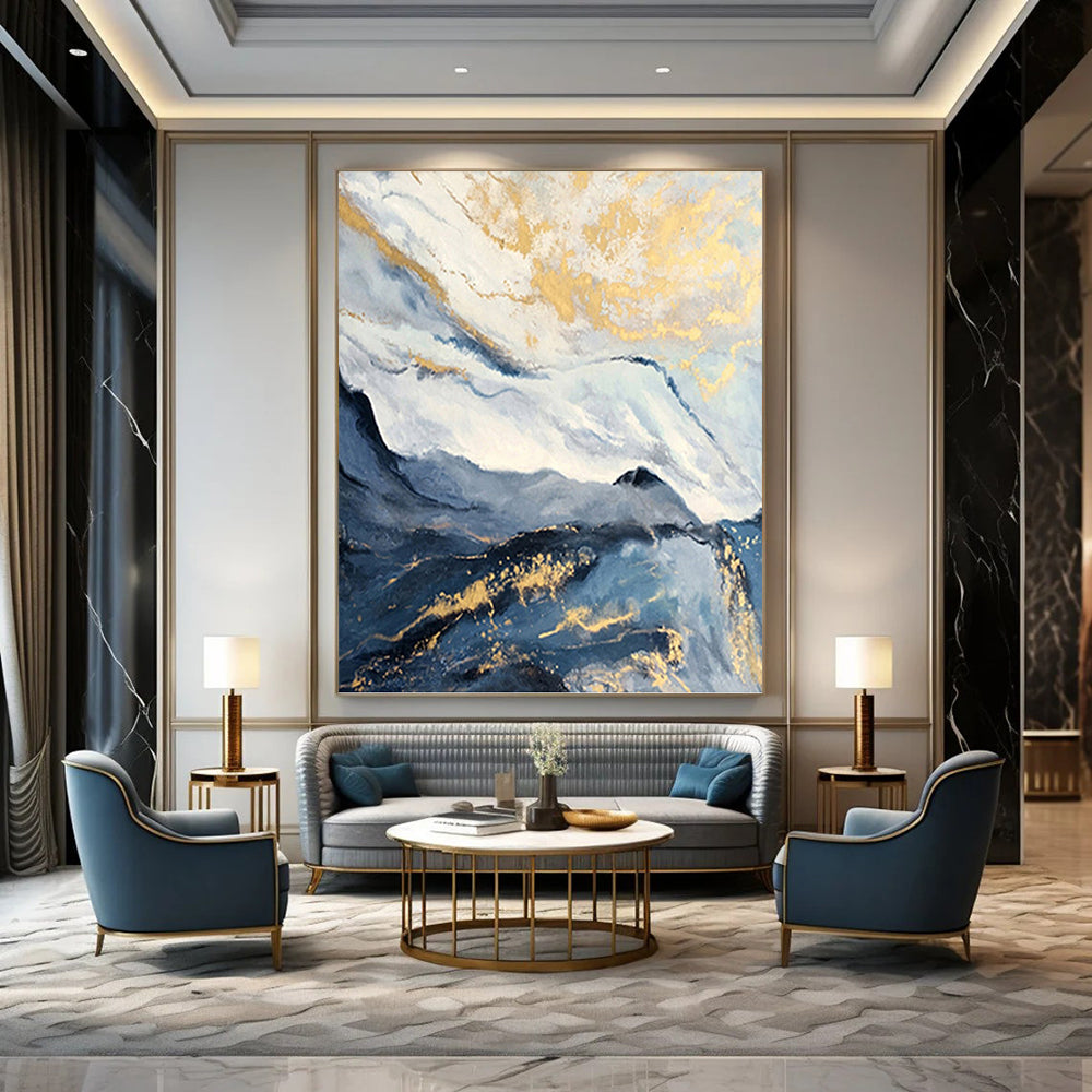 Subtly Textured Abstract Canvas for Bedroom & Dining Room DKH0930