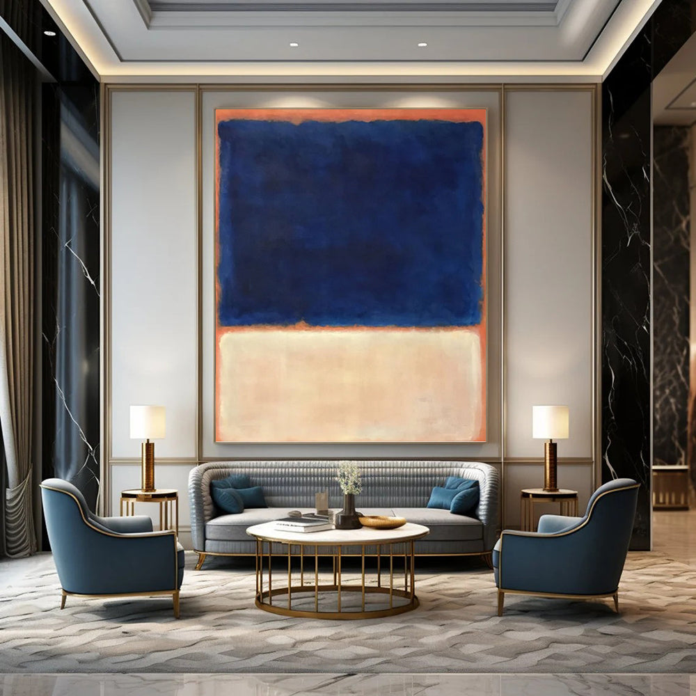 Extended - Sized Vertical Hand - Painted Textured Custom Abstract Saga (with Foliage Textures) for Bar and Hallway DKH1622