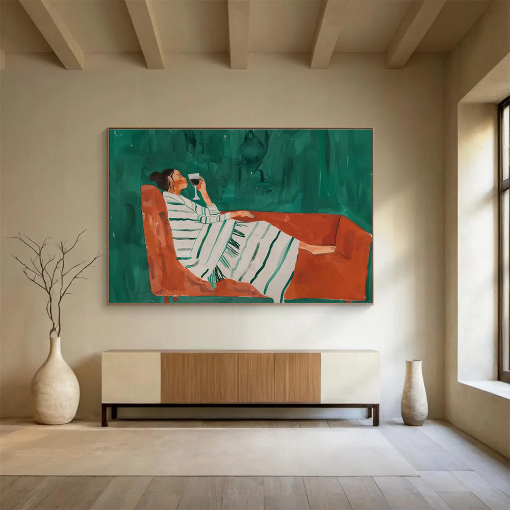 “Infinite Horizons” Giant Abstract Wall Decor for Living Room & Hallway DKH233