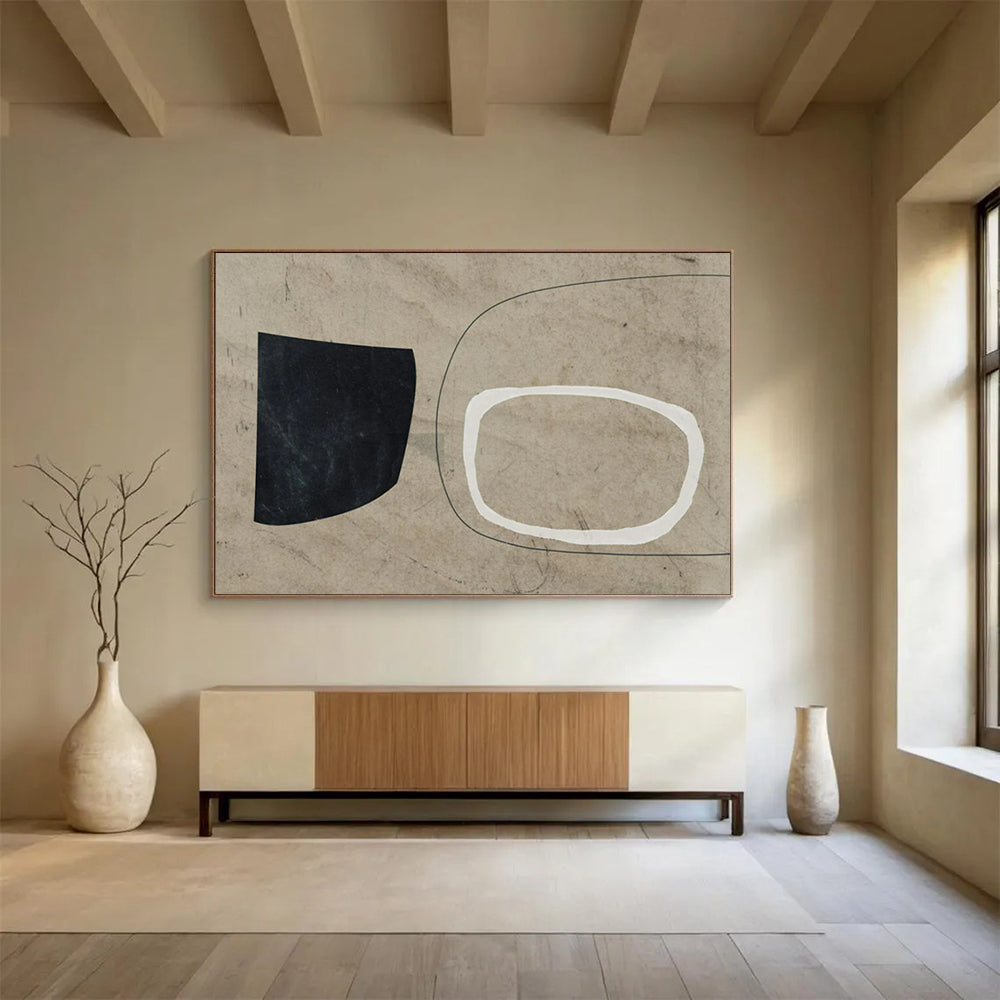 Idyllic Large - Scale Abstract Canvas for Bedroom & Entryway LargeART1789