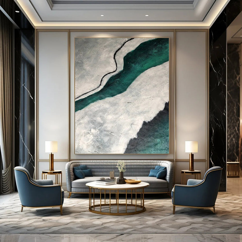 Handmade Big-Size Abstract Creations for Bedroom & Office DTP403