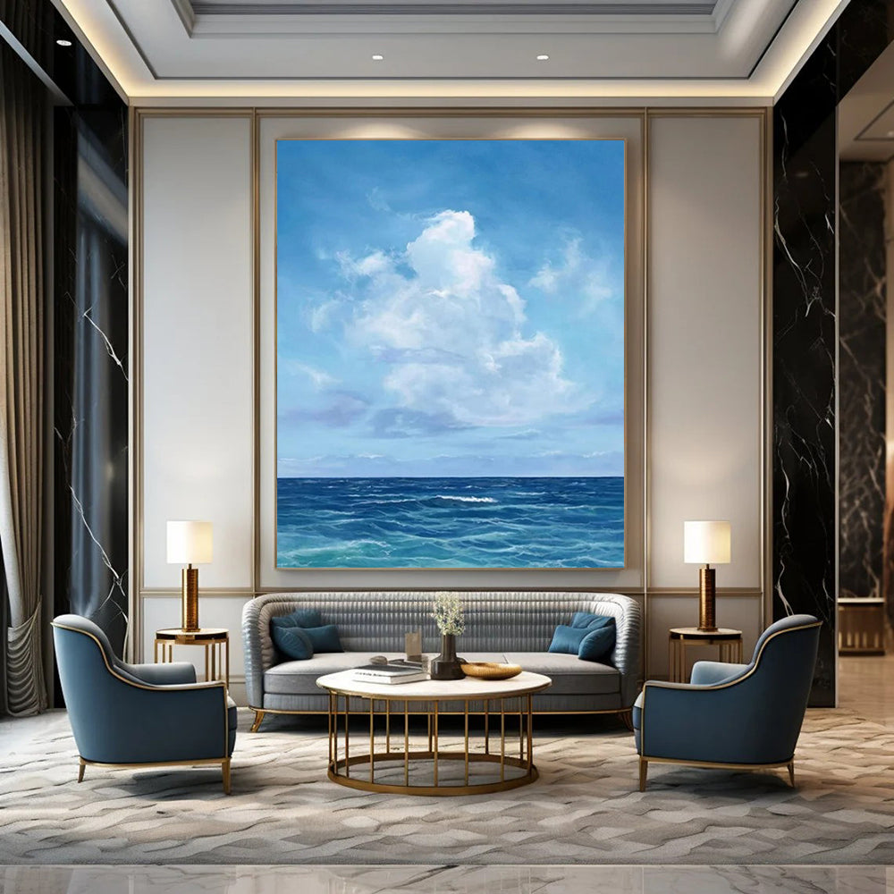 Stupendous Hand-Painted Abstract Wall Installations for Bar & Office LargeART2298
