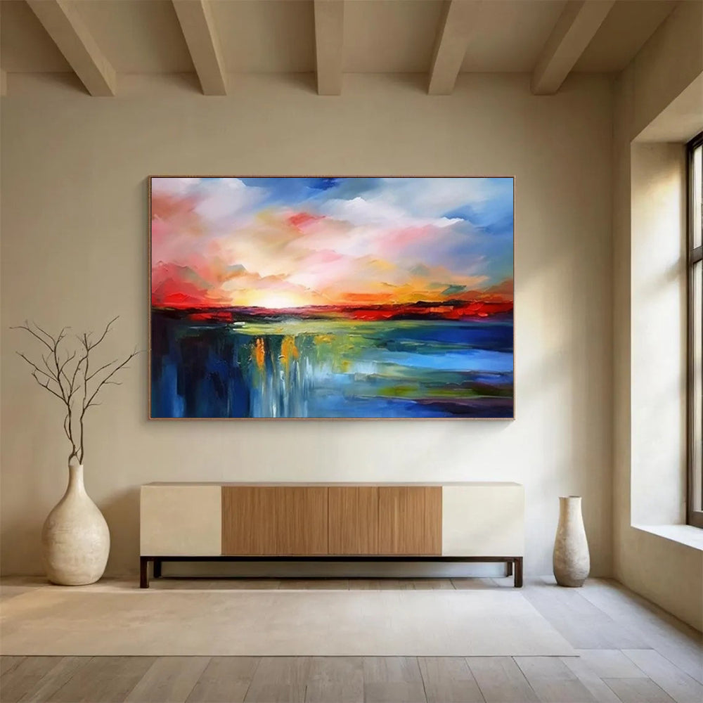 Bold and Beautiful Oversized Abstract Wall Art for Office & Bar LargeART1596