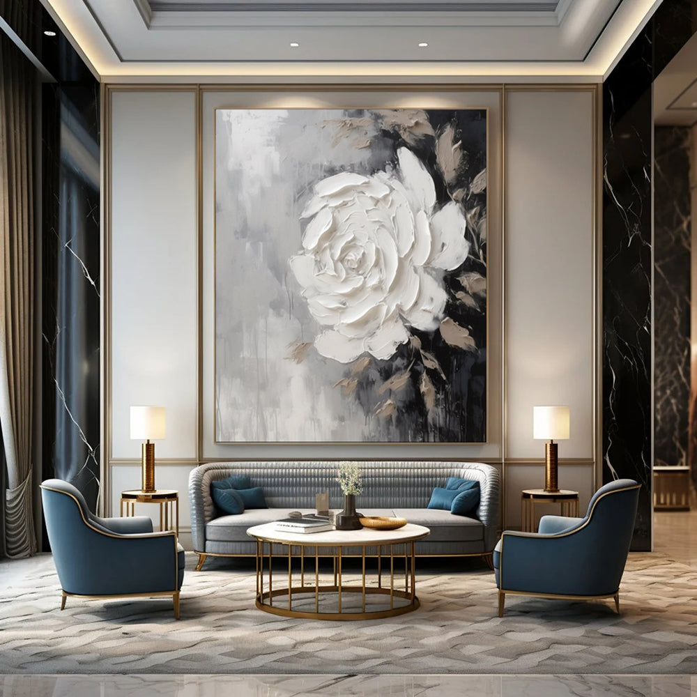 Large-Scale Textured Abstract Wall Art for Bedroom & Spa LargeART2104