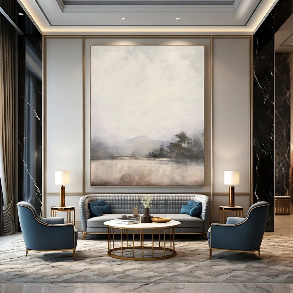 Luminous Textured Abstract Wall Art for Living Room & Foyer LargeART2056