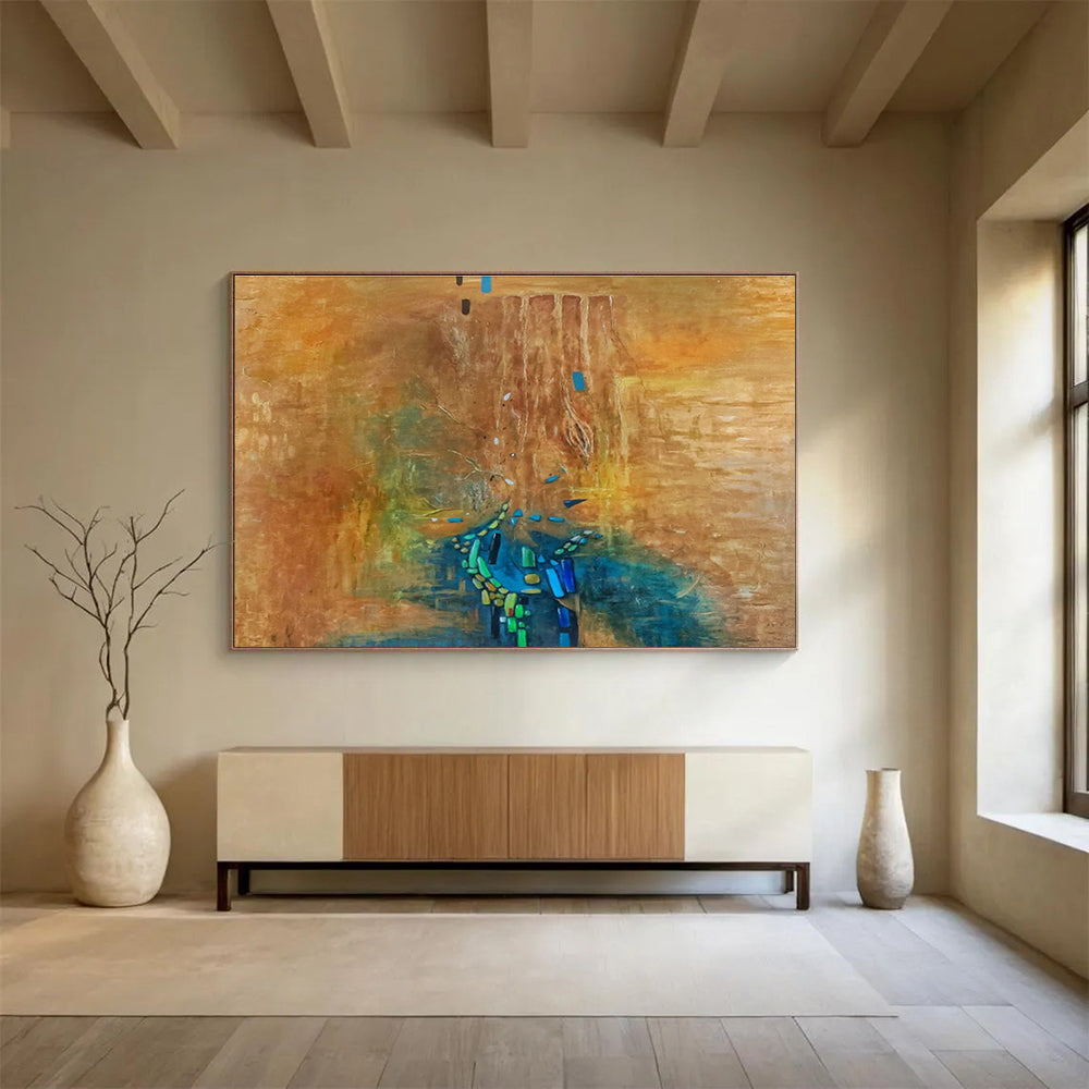 Large - Sized Abstract Mural for Bedroom & Dining Room DKH388