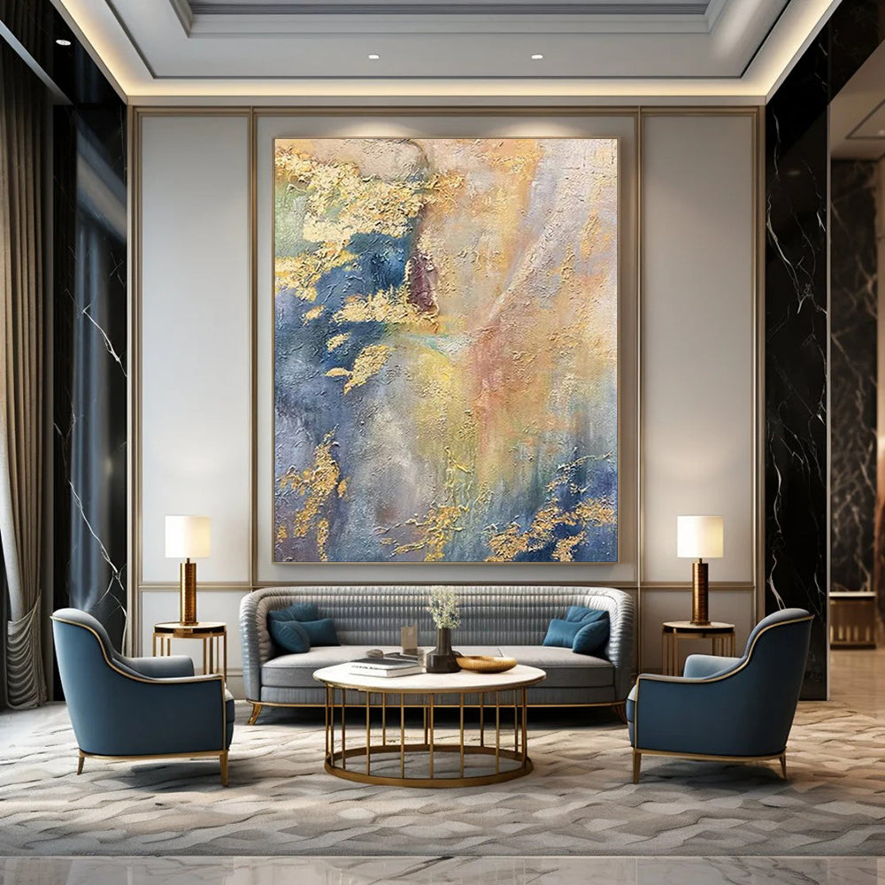 Large-Scale Textured Abstract Wall Art for Bedroom & Kids' Room LargeART2113