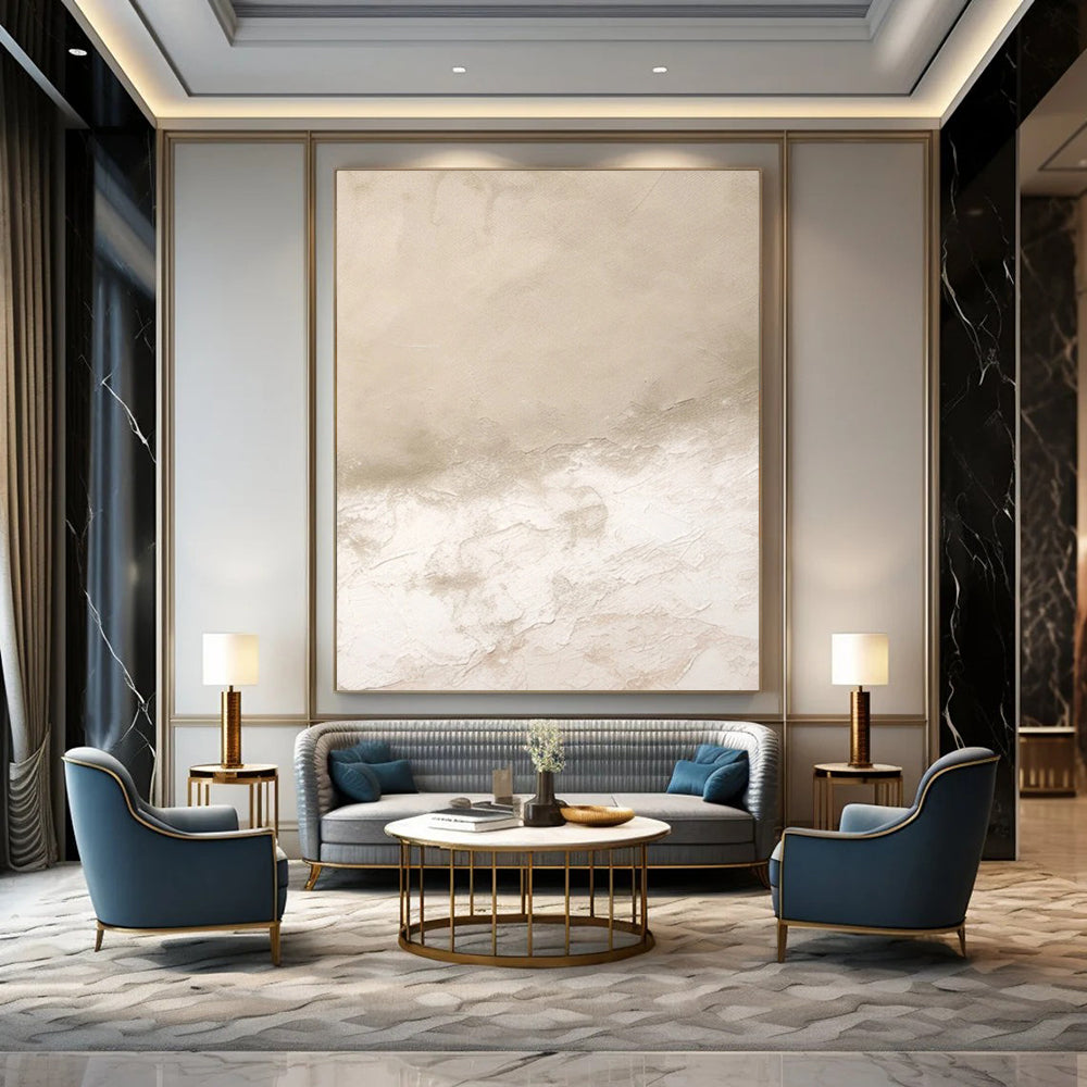 Jumbo - Sized Hand - Painted Custom Abstract Painting for Office and Bedroom DTP078