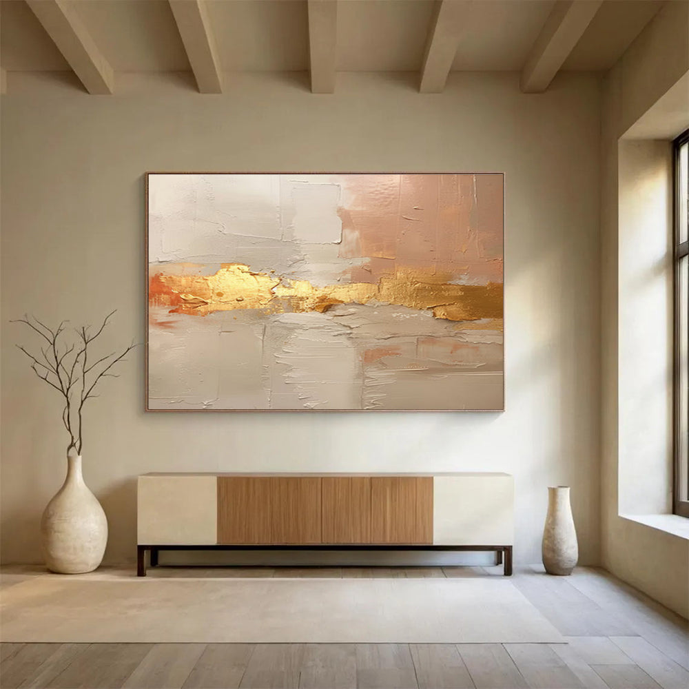Dazzling Hand - Painted Textured Abstract Painting for Entryway & Bar DKH617