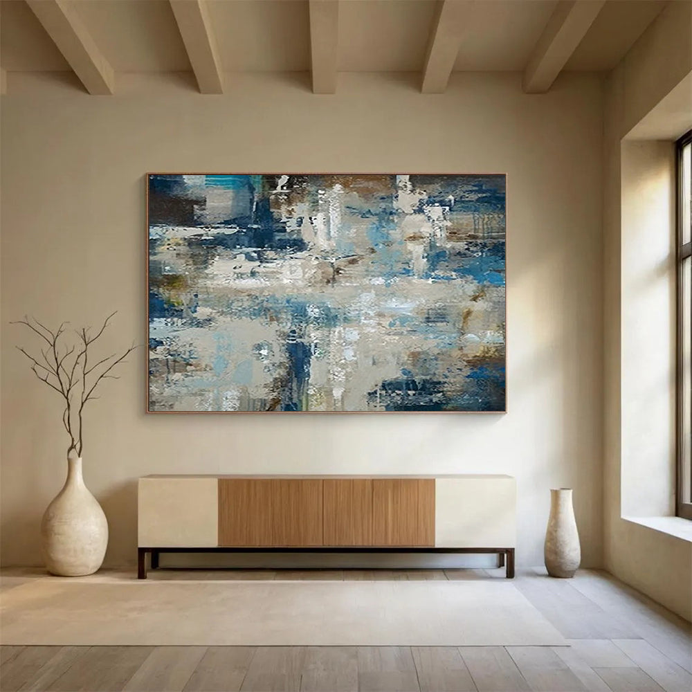 Textured Abstract Coastal - Modern Entryway Impact DLZ036