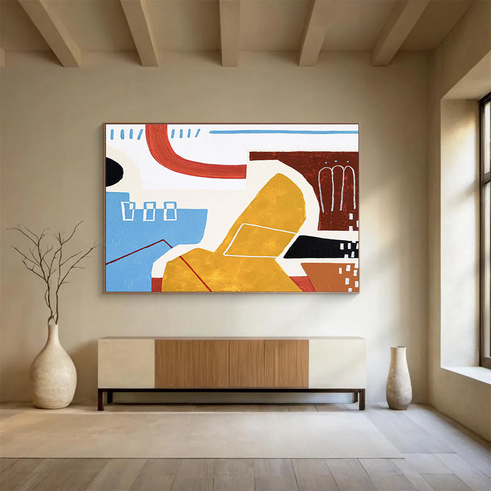 Giant Hand - Painted Abstract Wall Mural for Entryway & Bedroom DKH566