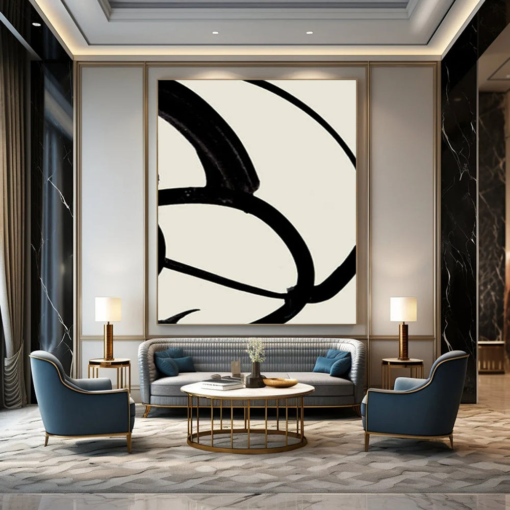 Massive Hand-Painted Abstract Artwork for Hallway & Hotel Lobby LargeART2318
