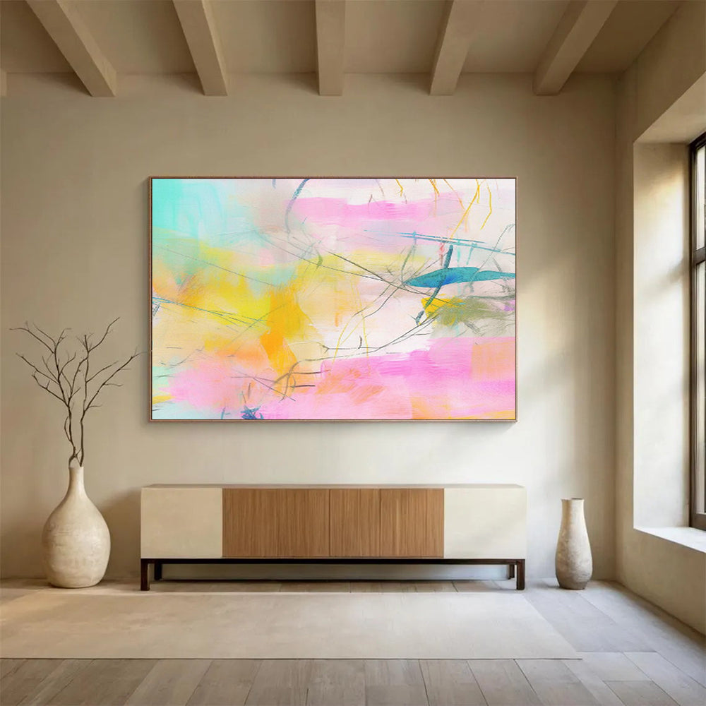 Striking Textured Abstract Artwork for Entryway & Bedroom DKH501