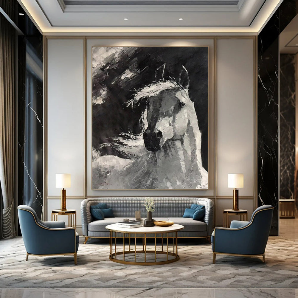 Colossal Hand-Painted Abstract Artworks for Living Room & Playroom LargeART2183