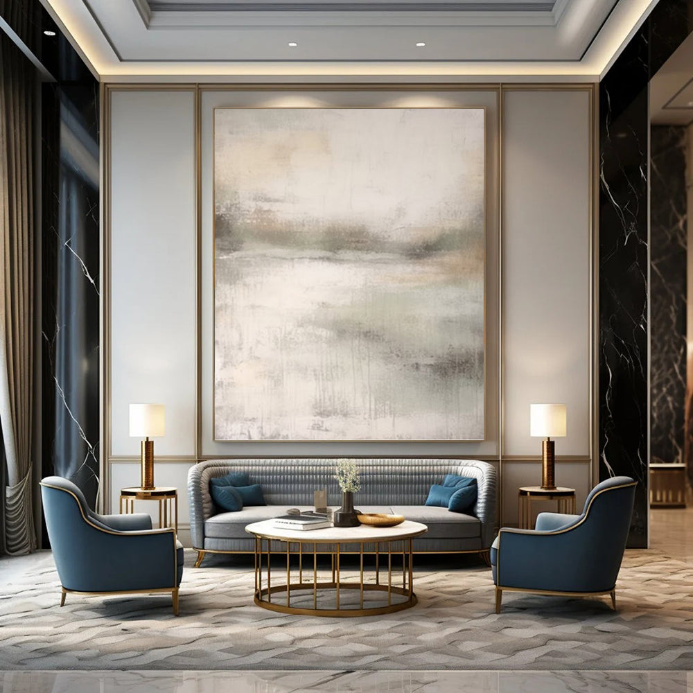 Large Vertical Custom Abstract Hand - Painted Masterpiece for Bar and Hallway DKH1668