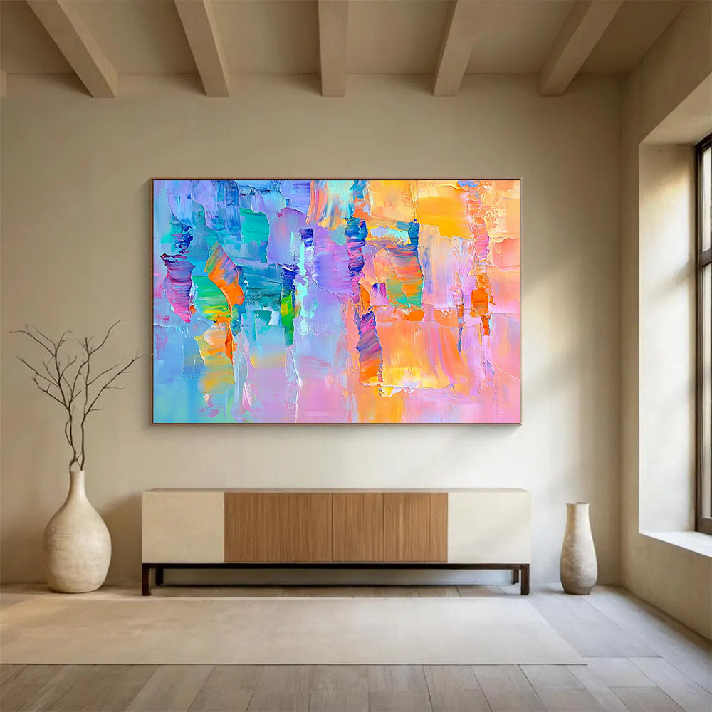 “Vibrant Color Blocks” - Purple, Orange, Teal, Abstract Color Blocks HB1138