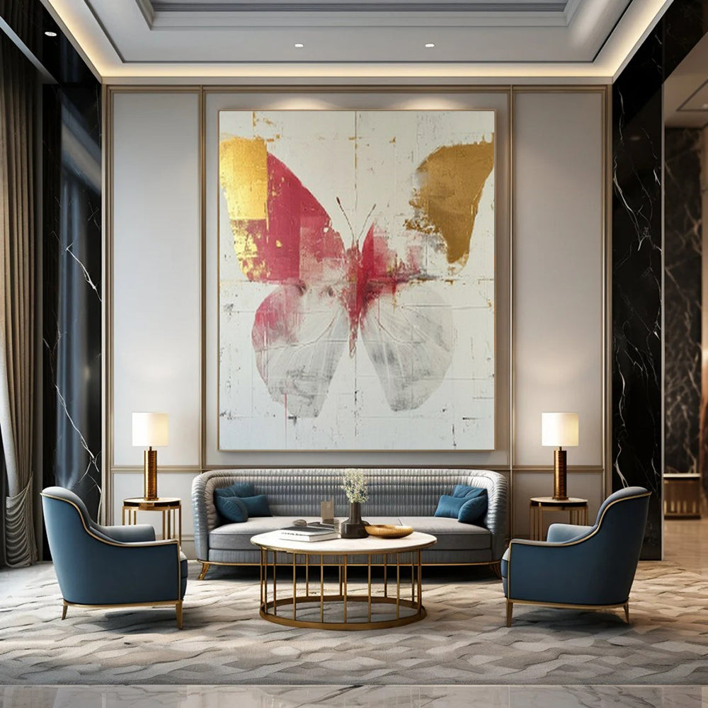 Tremendous Hand-Painted Abstract Wall Art for Bedroom & Spa LargeART2207