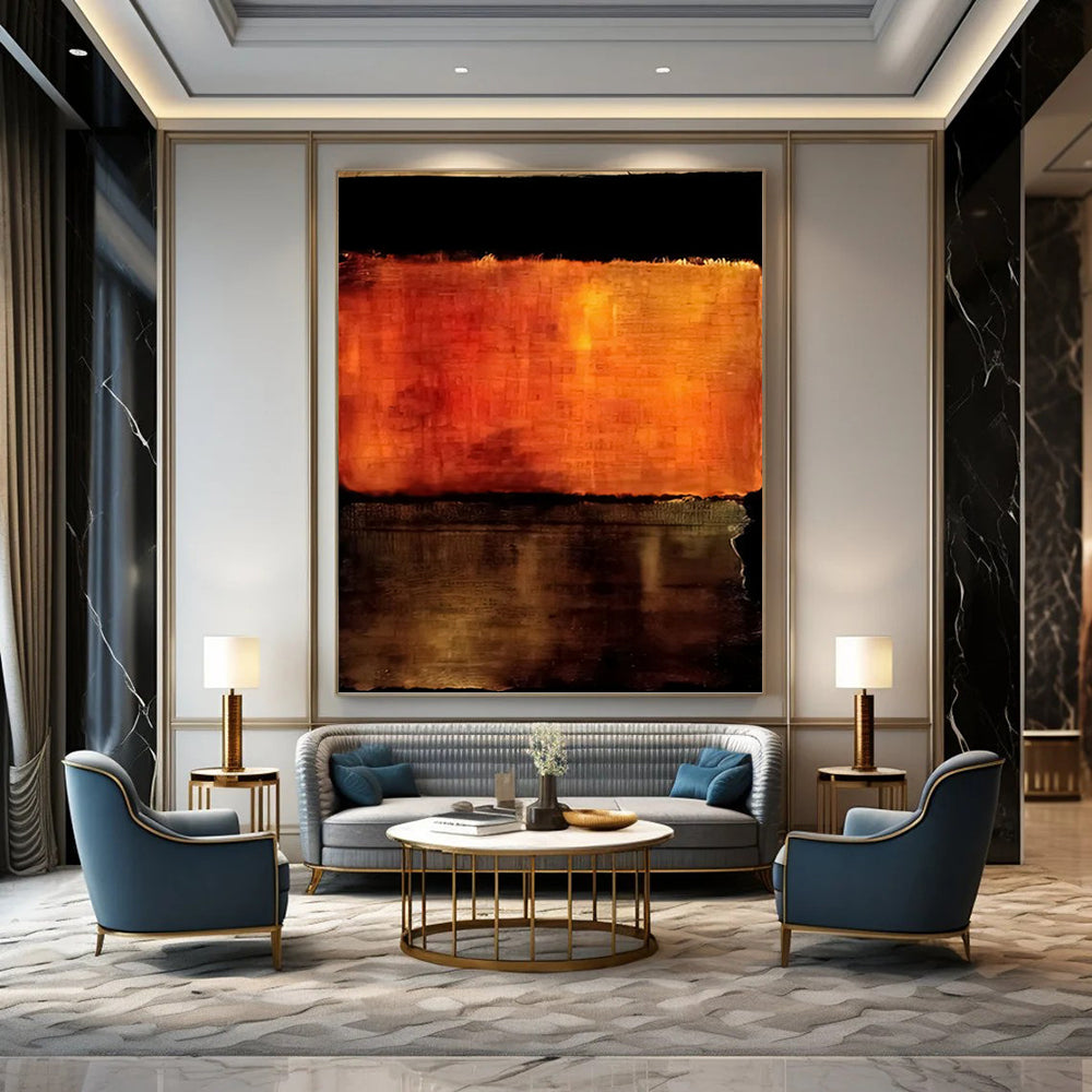 Grand - Scale Vertical Hand - Painted Textured Custom Abstract Symphony (with Holographic Textures) for Entryway and Bedroom DKH1612