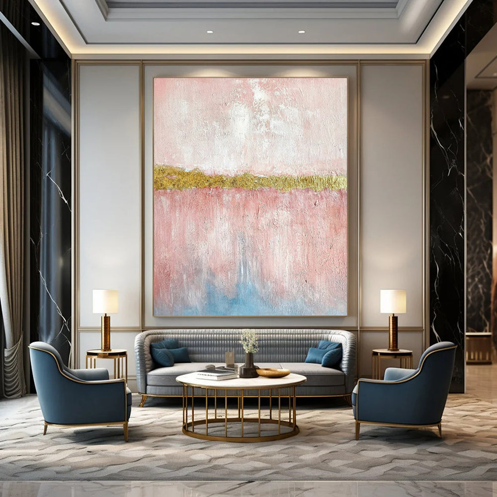 Gigantic Hand-Painted Abstract Mural for Bedroom & Dining Room LargeART2288